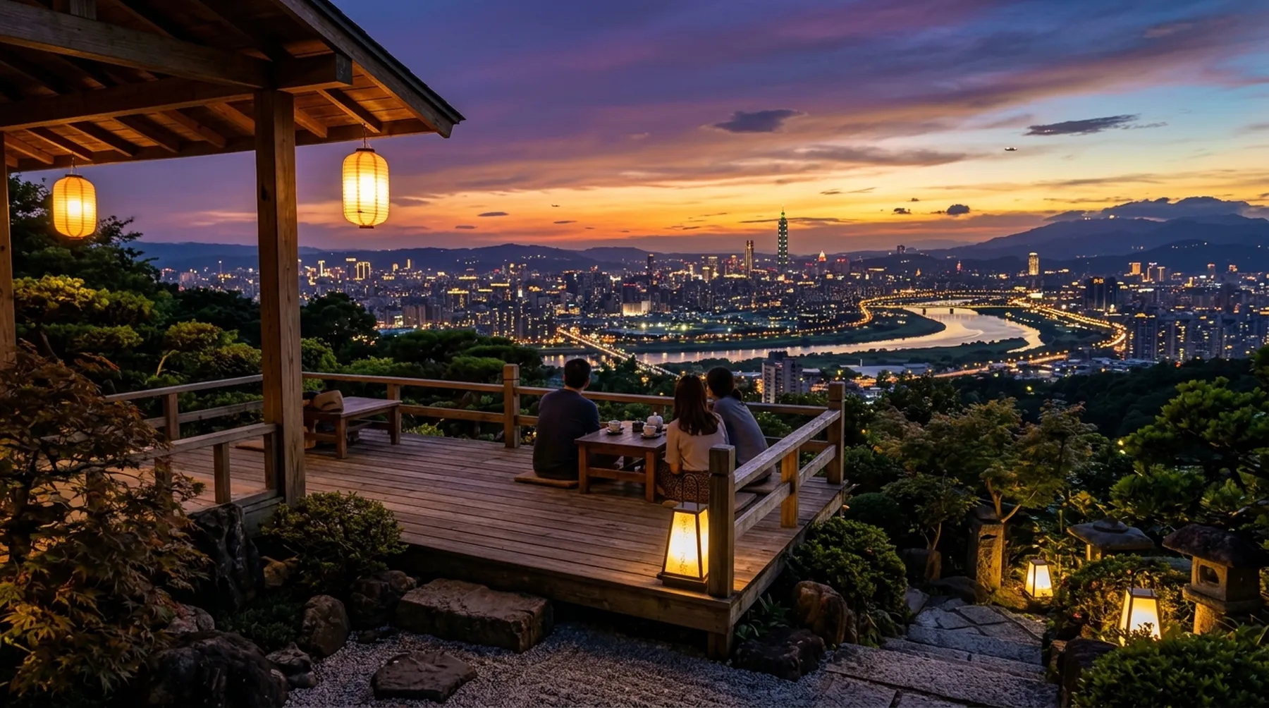 半山腰夜景